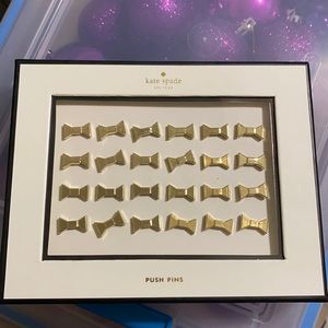 Kate Spade Gold Bow Push Pins